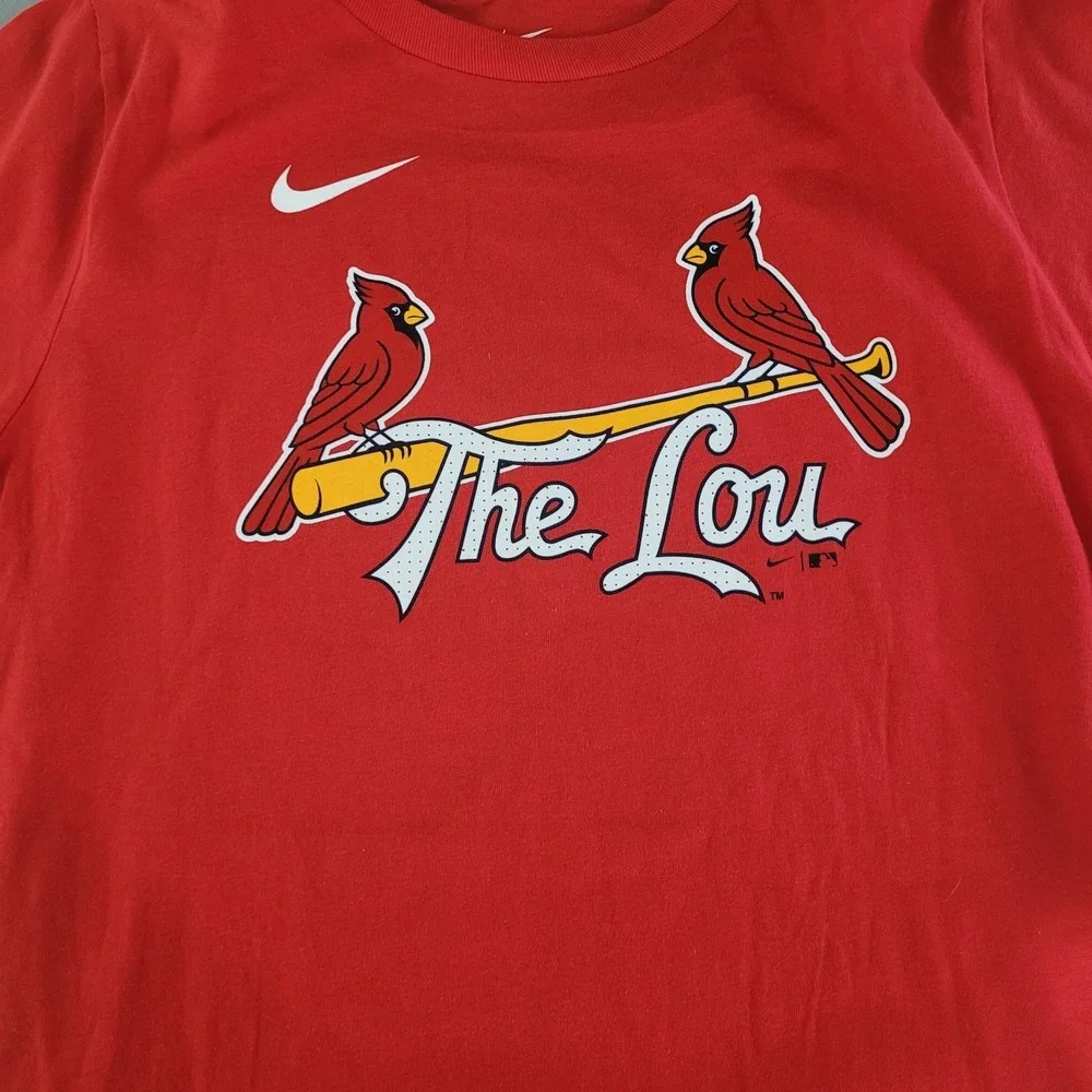 St Louis Cardinals Paul Goldschmidt Nike Shirt The Lou Logo Short Sleeve Youth L